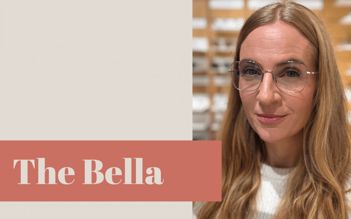 Nachhaltige Brille von VIU: Modell „The Bella“ aus leichtem Beta-Titan, minimalistisch, hochwertig und alltagstauglich.