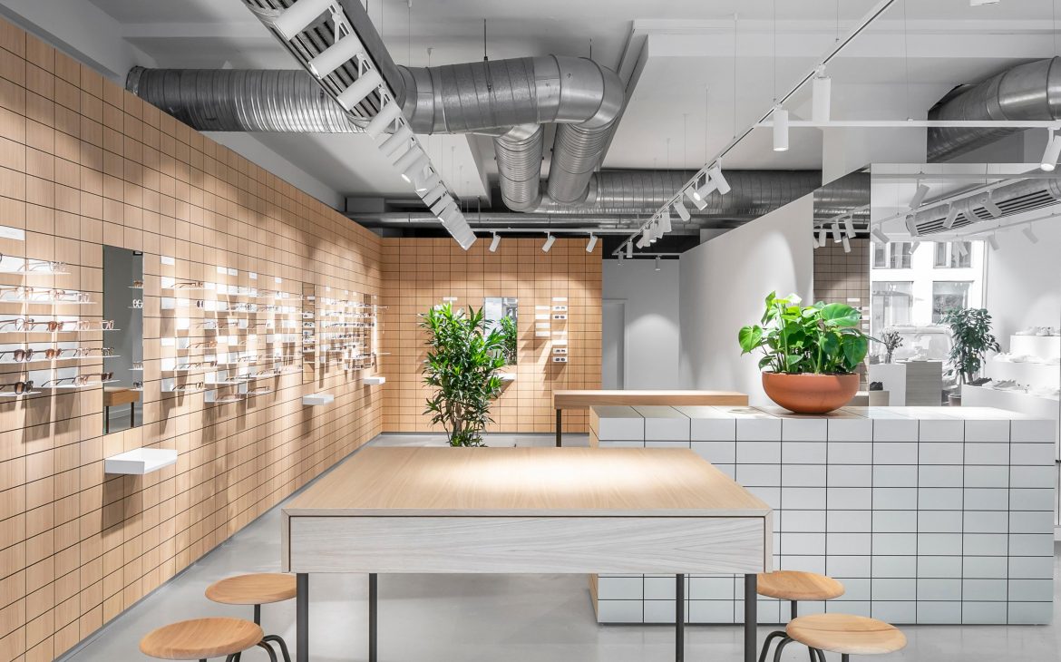 VIU Brillen Düsseldorf Store Innenansicht - Photocredit: VIU Deutschland GmbH